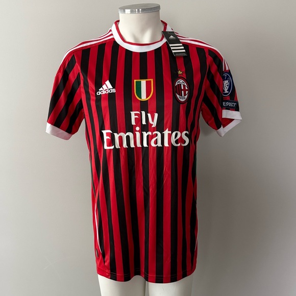 Zlatan Ibrahimovic AC Milan Champions League New Men Retro Adidas Soccer Jersey - Picture 1 of 11